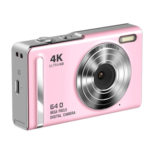 M20 2.8 Inch IPS Screen 64MP Digital Camera 4K Video Recorder 16X Zoom CCD Card Camera for Vlog Photography - Pink - 1