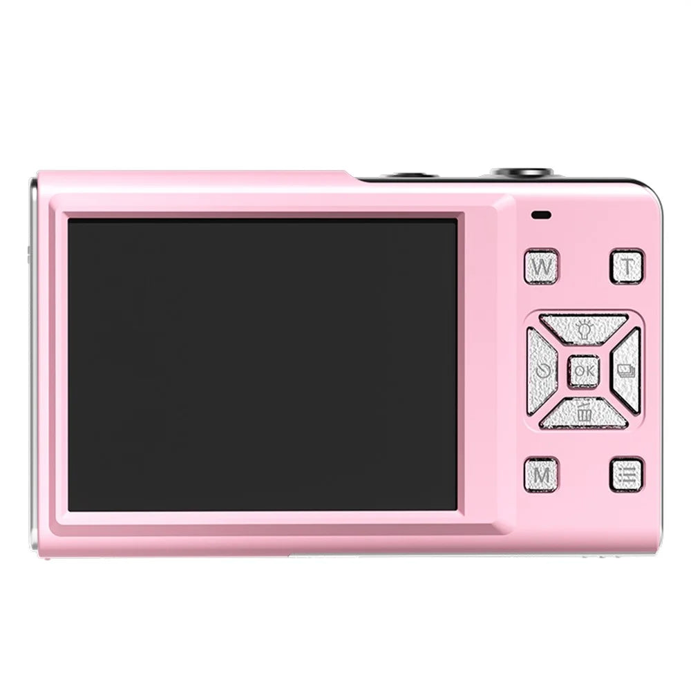 M20 2.8 Inch IPS Screen 64MP Digital Camera 4K Video Recorder 16X Zoom CCD Card Camera for Vlog Photography - Pink - 3
