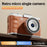 M13 Retro 64MP Digital Camera 16X Optical Zoom HD Video Recording 3.0 Inch LCD Screen Dual Lens Portable Camera - White - 5