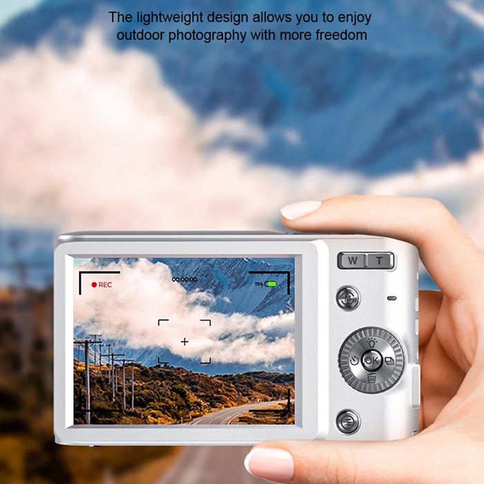 M13 Digital Camera for Students 2.8 Inch LCD Screen 4K Video Recording Retro CCD Card Camera - Black - 6