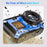 VP006 33ft Waterproof Camera with 1 Battery 4K UHD 56MP 2.8 + 1.4 Inch Dual Screen Underwater Digital Camera - Blue - 4