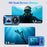 VP006 33ft Waterproof Camera with 2 Batteries 4K UHD 56MP 2.8 + 1.4 Inch Dual Screen Underwater Digital Camera - Blue - 5