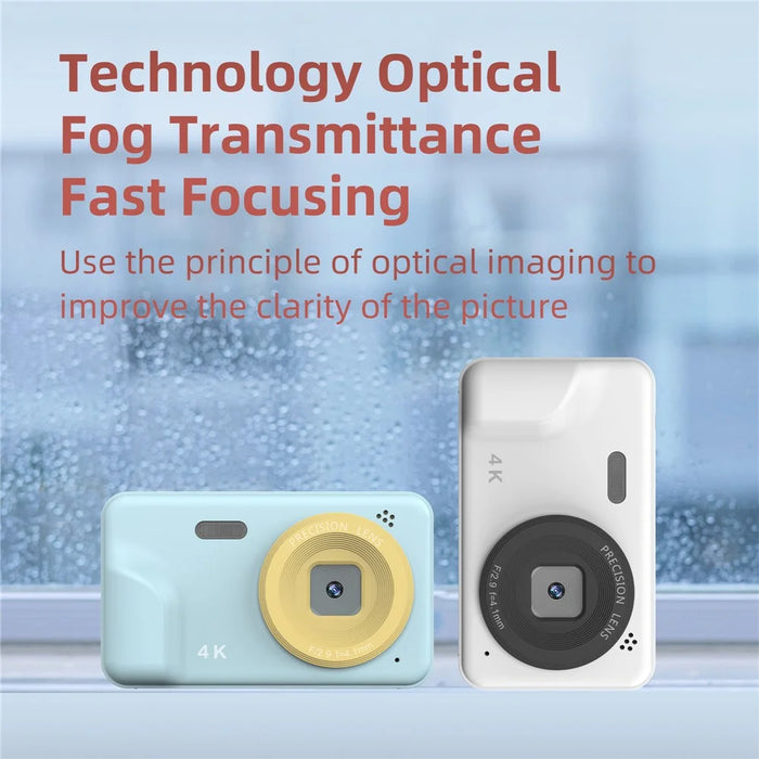 X2 Auto Focus 5X Optical Zoom Video Recorder 2.0 Inch IPS Screen 4K CCD Digital Camera - Blue - 6