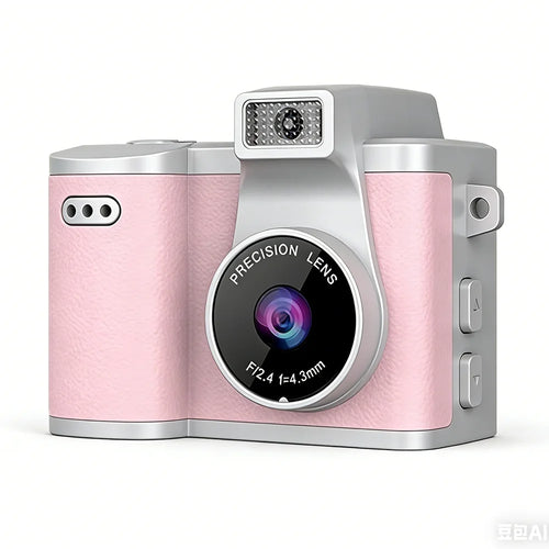 X8 Retro Mini Camera Thumb Size 0.96 Inch IPS Screen 1080P HD Video Recorder Built-in Flash - Pink - 1