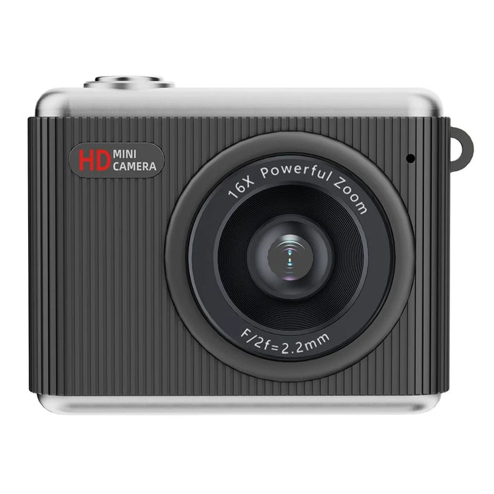 S6 Mini Thumb Camera 64MP HD Digital Camera 16X Zoom 1.4 Inch IPS Screen Digital Camera for Photography Video Recording - Black - 1