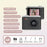 S6 Mini Thumb Camera 64MP HD Digital Camera 16X Zoom 1.4 Inch IPS Screen Digital Camera for Photography Video Recording - Black - 7