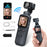 HJD-05 4K Vlog Camera with 3-Axis Gimbal Stabilizer AI Face Tracking Dual Lens 1.72 Inch Touch Screen WiFi Action Camera - Black - 1