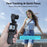 HJD-05 4K Vlog Camera with 3-Axis Gimbal Stabilizer AI Face Tracking Dual Lens 1.72 Inch Touch Screen WiFi Action Camera - Black - 3