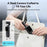 HJD-05 4K Vlog Camera with 3-Axis Gimbal Stabilizer AI Face Tracking Dual Lens 1.72 Inch Touch Screen WiFi Action Camera - Black - 6