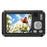 DC317L 4K Digital Camera 64MP Dual Lens 16X Zoom 2.8 Inch Display LED Flash Auto Focus High Definition Shooting Camera - Black - 3
