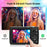 DC408X 5K Digital Camera 5X Optical Zoom Dual Lens 2.8 Inch Flip Touch Screen Autofocus Camera with LED Flash - Black - 2