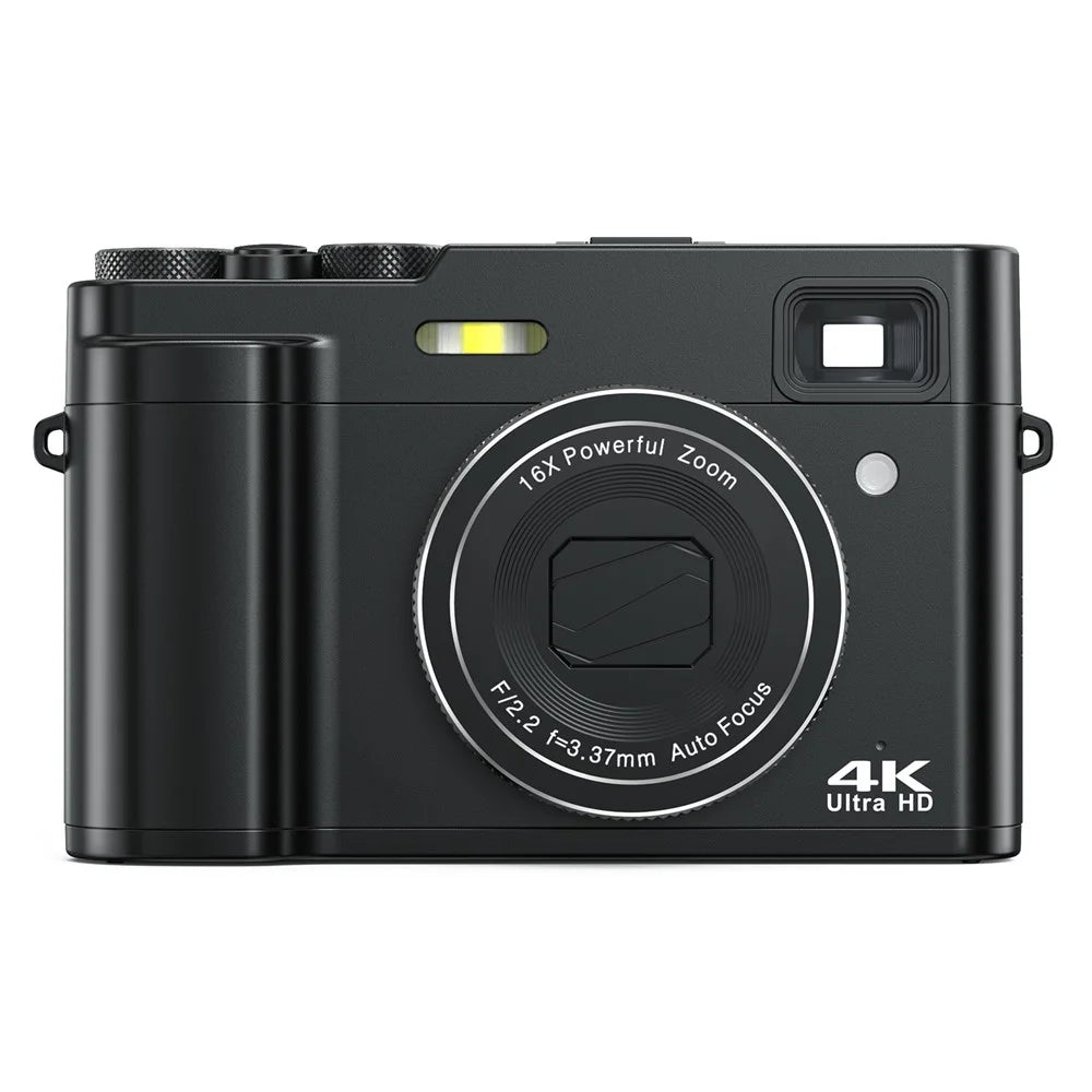 DC213 4K Digital Camera 48MP 16X Zoom 2.8 Inch IPS Display Auto Focus LED Light Vlogging Camera for Photography - Black - 3