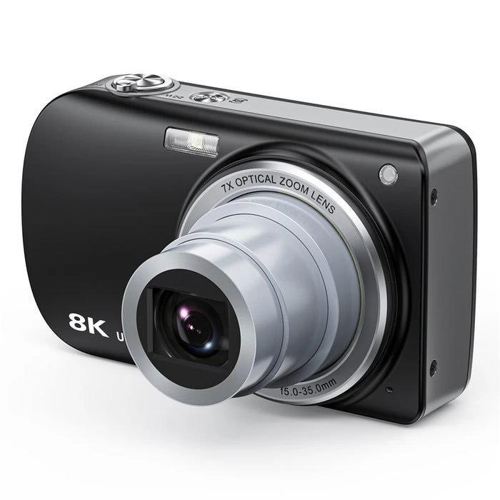DC417X 8K Digital Camera 50MP Front 13MP Rear 7X Optical Zoom Anti-Shake High Definition Shooting Camera - Black - 2