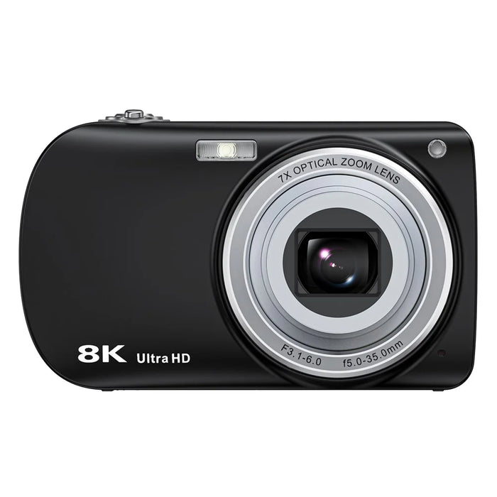 DC417X 8K Digital Camera 50MP Front 13MP Rear 7X Optical Zoom Anti-Shake High Definition Shooting Camera - Black - 3