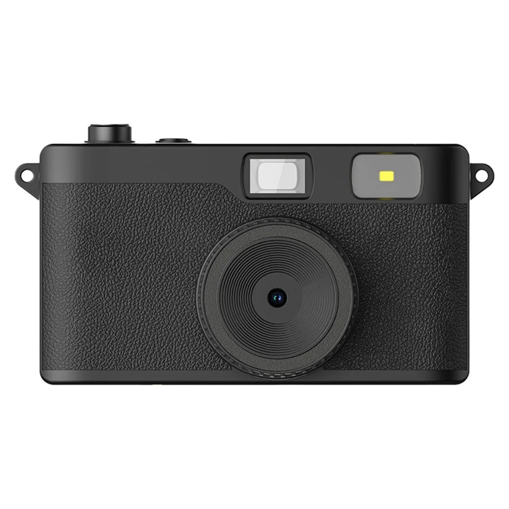 D53 Digital Camera 13MP Retro Portable CCD Card Camera Screenless Viewfinder for Student Photography - Black - 1