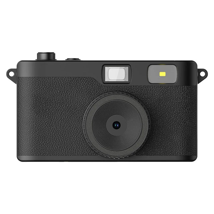 D53 Digital Camera 13MP Retro Portable CCD Card Camera Screenless Viewfinder for Student Photography - Black - 1