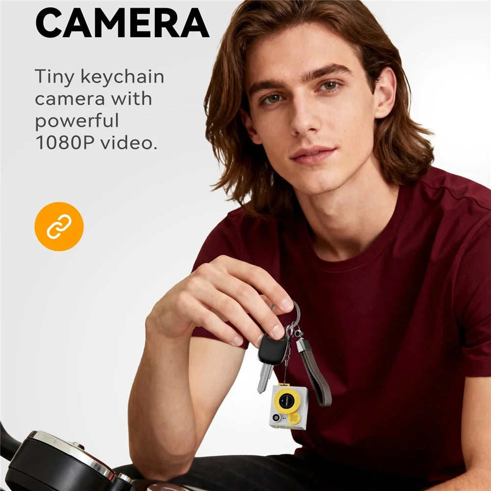 G13 Pro Mini Thumb Camera Dual Lens 1080P HD Flip Screen Portable Digital Camera with 21 Shooting Filters - Pink - 6