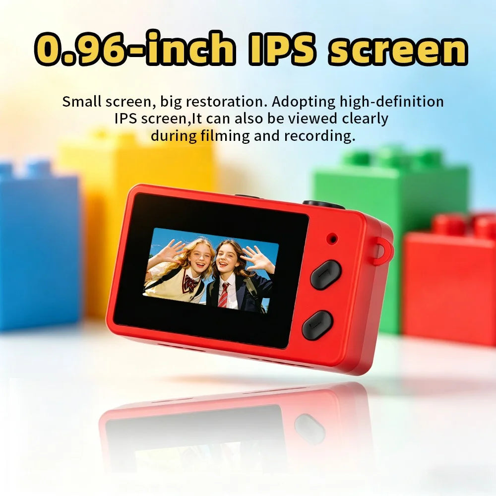 S4 Mini Keychain Thumb Camera 16X Zoom 180mAh 0.96 Inch IPS HD 1080P Portable Digital Camera for Travel Photography - Red - 3