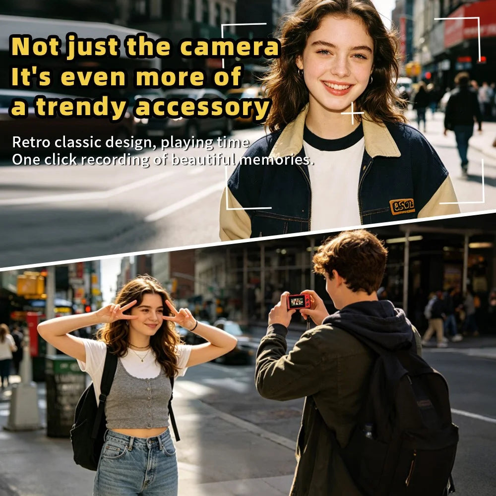 S4 Mini Keychain Thumb Camera 16X Zoom 180mAh 0.96 Inch IPS HD 1080P Portable Digital Camera for Travel Photography - Red - 4