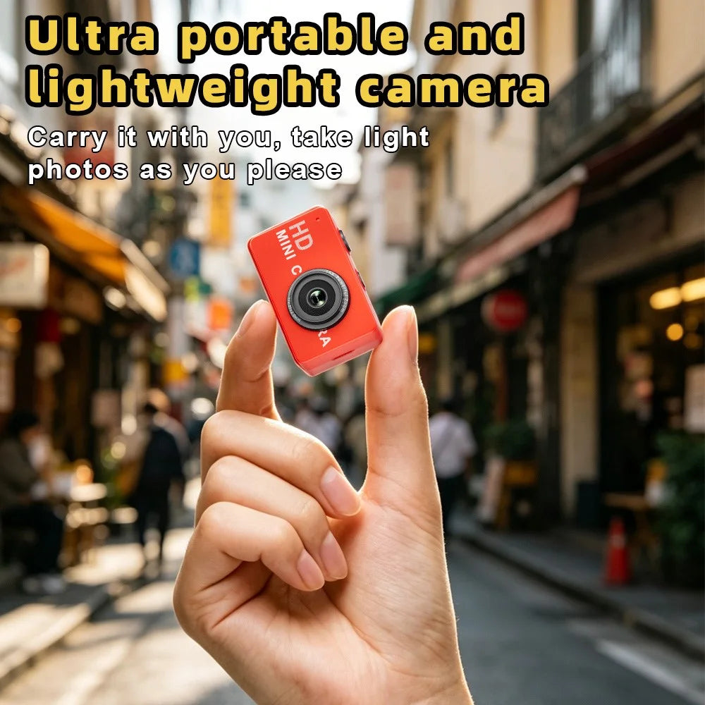 S4 Mini Keychain Thumb Camera 16X Zoom 180mAh 0.96 Inch IPS HD 1080P Portable Digital Camera for Travel Photography - Red - 6
