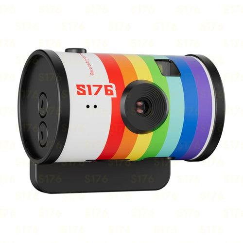 S176 Mini Thumb Camera 1.47 Inch IPS Screen 1080P HD Video Recording Portable Film Keychain Camera - White - 1