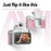 S157 2K Mini Life Camera 180 Degree Rotating Flip Screen LED Light Portable Digital Camera with Type-C Interface - White - 3