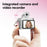 S157 2K Mini Life Camera 180 Degree Rotating Flip Screen LED Light Portable Digital Camera with Type-C Interface - White - 5