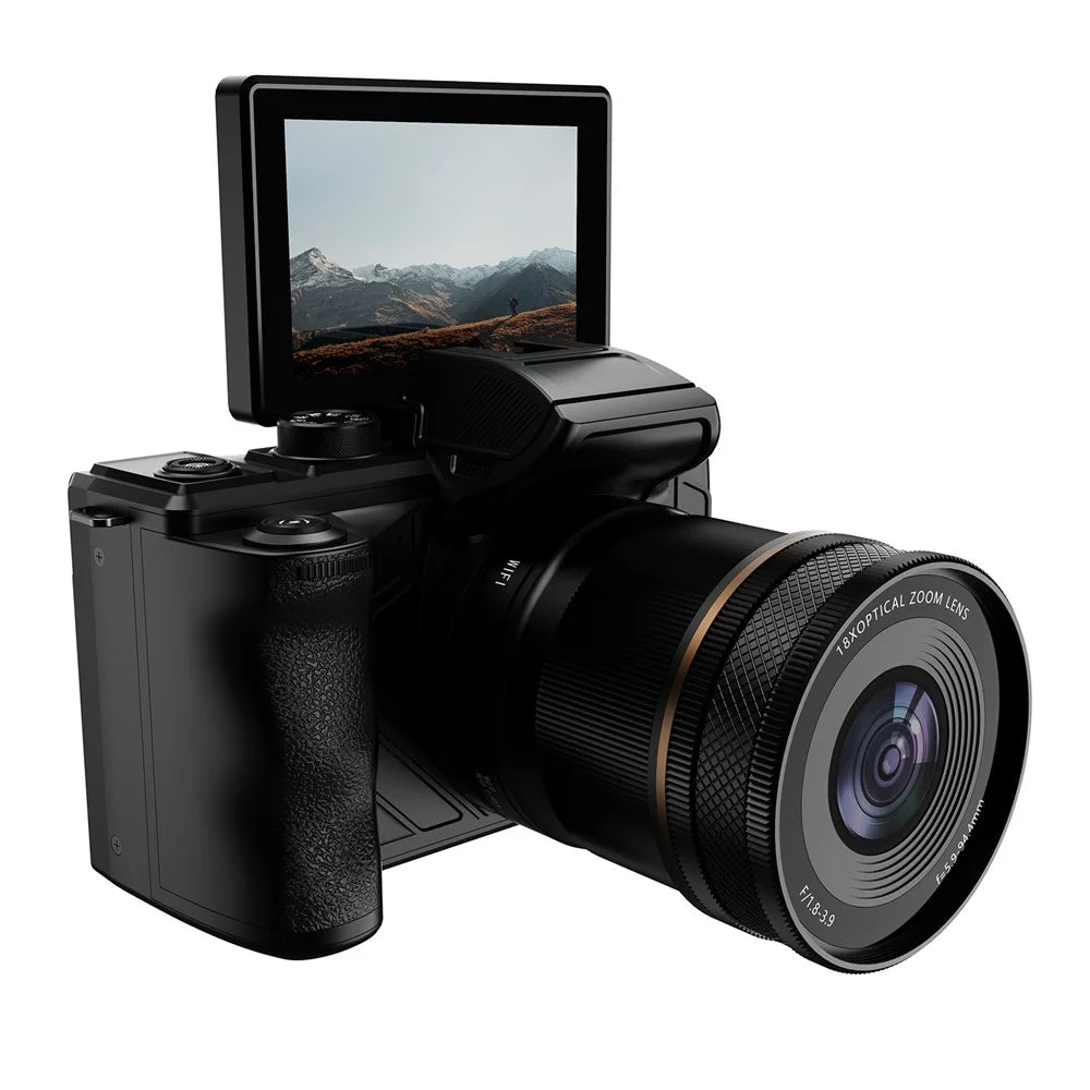 XJ18 8K Digital Camera 18X Optical Zoom 92MP WiFi Camera with Bluetooth-compatible Remote Control - Black - 2