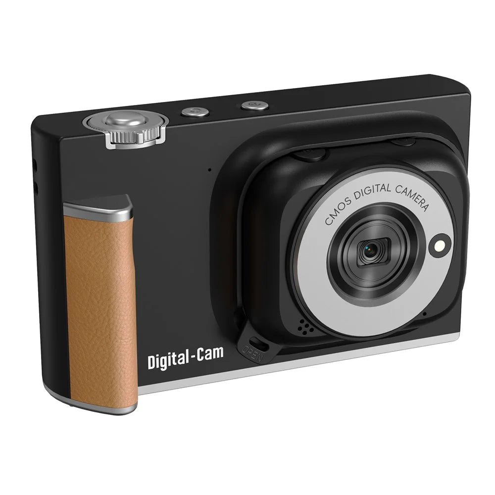 AM-G02 2 in 1 Detachable Digital Camera 75MP 5K Video 18X Zoom 2.8 Inch Flip Screen for Photography - Black - 2