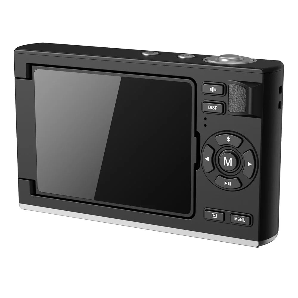 AM-G02 2 in 1 Detachable Digital Camera 75MP 5K Video 18X Zoom 2.8 Inch Flip Screen for Photography - Black - 3