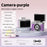 M38 Mini Thumb Camera 1.47 inch Flip Screen 1080P HD Recording Digital Camera with LED Flash - Purple - 3