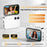 D28S 64MP 4K Digital Camera Dual Lens 3 Inch Flip Touch Screen CCD Camera with Beauty Filters (without TF Card) - Black - 3