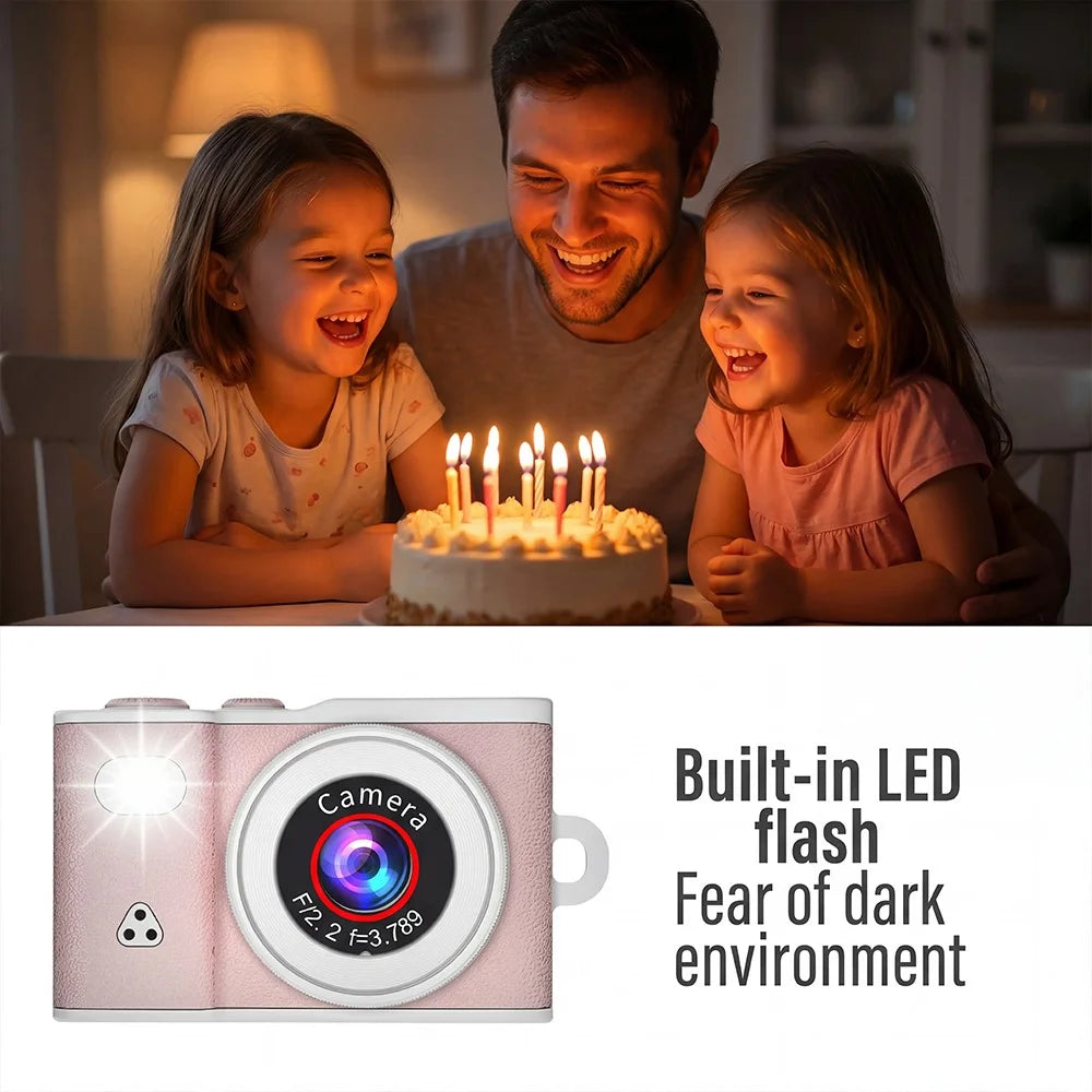 A86 1080P HD Video Mini Keychain Camera 1.47 inch Touch Screen for Photography - Pink - 4