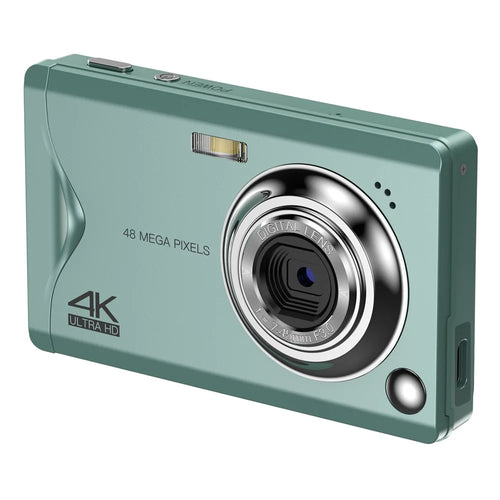 2.8 Inch HD Screen CCD Digital Camera 4K Video 16X Zoom for Students Vlogging - Green - 1