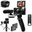 V01 4K Vlogging Camera with 2 Batteries 3.0 Inch Flip Screen Digital Camera with Microphone + Tripod - Black - 1