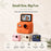 M1 Mini Pocket Camera 1MP 16X Zoom Digital Camera 180 Degree Flip Screen Built-in Flash, without TF Card - White - 6