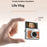 S169 Mini Camera 1080P Flip Screen with Built-in Fill Light for Selfie Vlog, without TF Card - White - 6