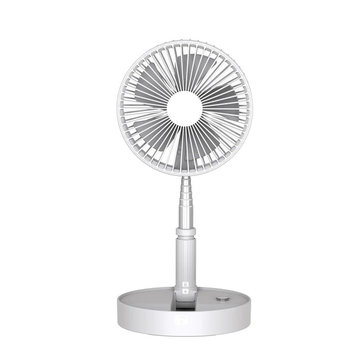 P9S Portable Folding USB Fan Retractable Desk Office Remote Control Timing Electric Fan - 2