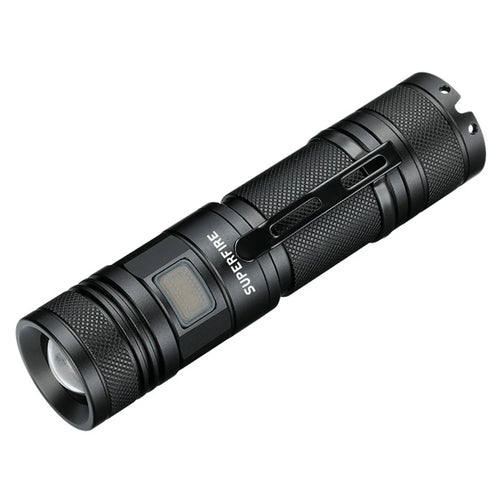 SUPFIRE A2-S 15W 1100 Lumens Zoom LED Flashlight 5-Modes USB Rechargeable Portable Torch - 1