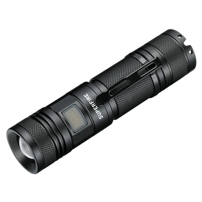 SUPFIRE A2-S 15W 1100 Lumens Zoom LED Flashlight 5-Modes USB Rechargeable Portable Torch - 1