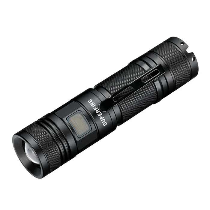 SUPFIRE A2-S 15W 1100 Lumens Zoom LED Flashlight 5-Modes USB Rechargeable Portable Torch - 4