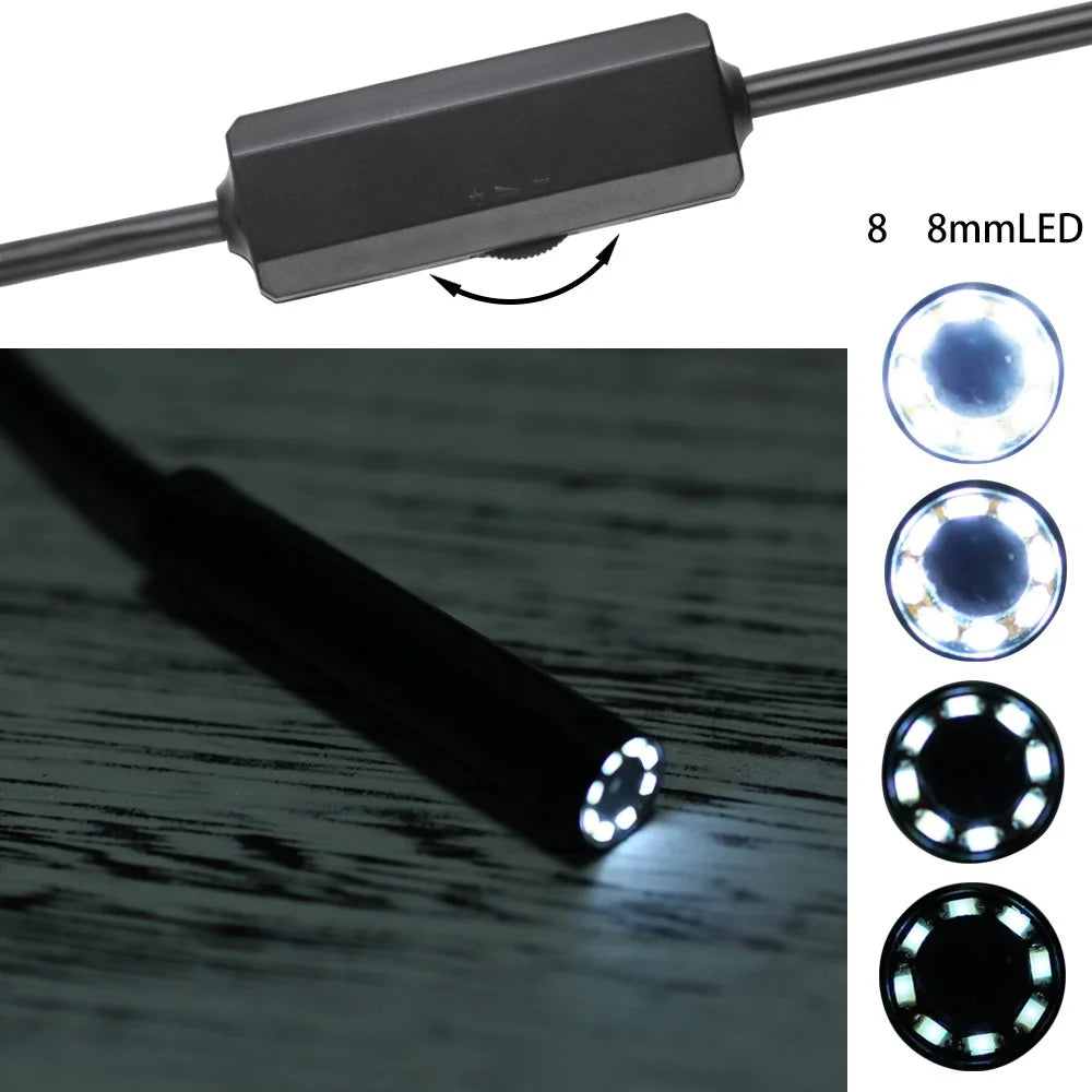 F150 3.5M 1200P Semi-rigid Wireless Endoscope 2.0MP HD WiFi Borescope Inspection Camera - 4