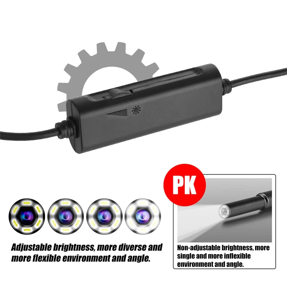 AN103 3-in-1 3.9mm Otoscope Camera Ear Scope Endoscope Ear Wax Removal Tool - Black - 4