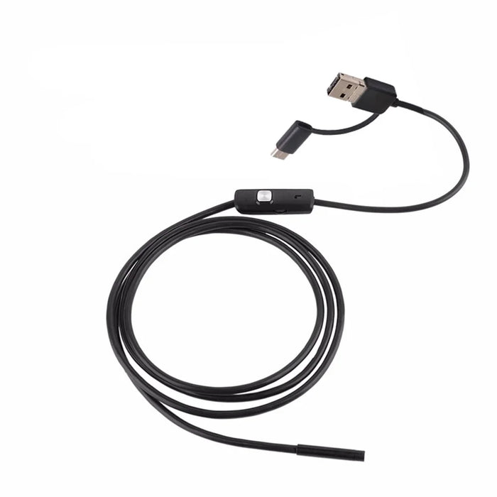 AN100 3-in-1 Endoscope Inspection Camera 8mm Snake Camera with 1M Semi-Rigid Cable - 2