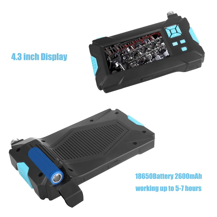 P30 5.5MM Inspection Camera Industrial Endoscope 4.3-inch Display Screen with 2M Semi-Rigid Cable - Blue - 6