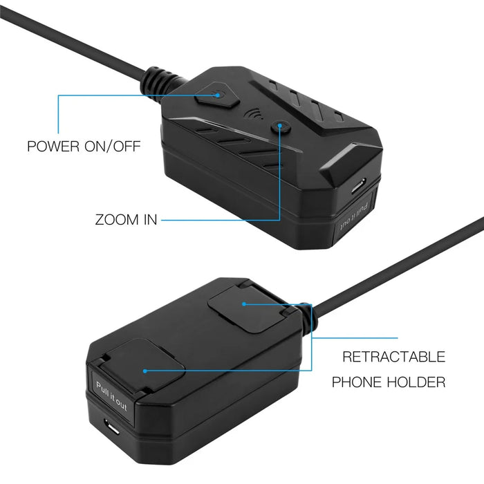 F230 Handheld WiFi Endoscopes Automatic Focusing 14mm Industrial Borescope with 2M Semi-Rigid Cable - 3