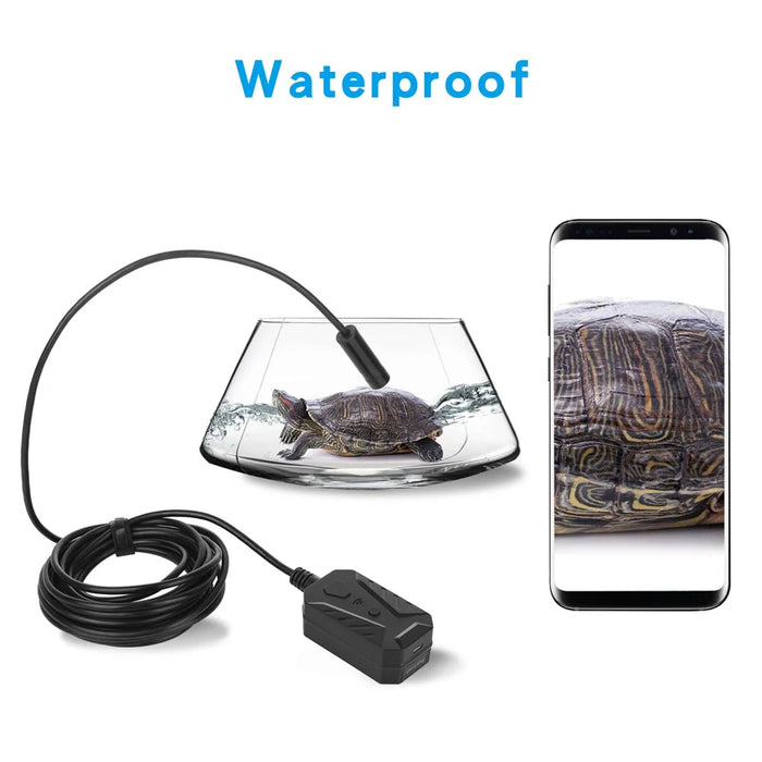 F230 Handheld WiFi Endoscopes Automatic Focusing 14mm Industrial Borescope with 2M Semi-Rigid Cable - 7