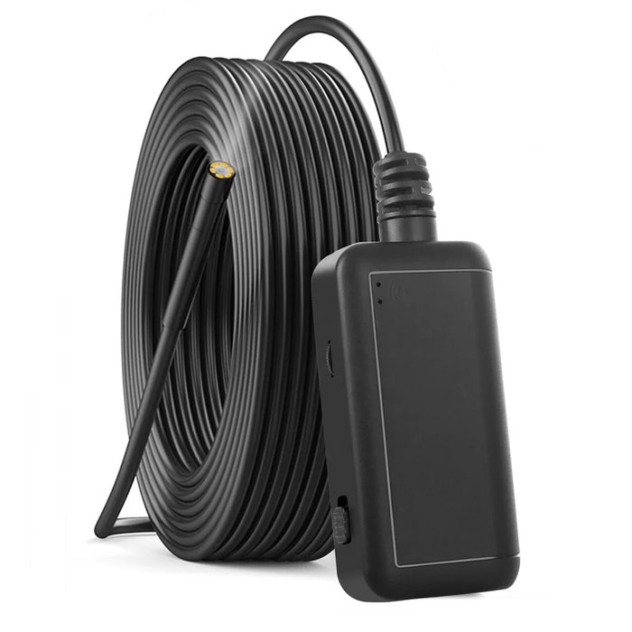 F220 5.5mm Industrial Endoscope WiFi Borescope Inspection Camera with 5M Semi-Rigid Cable - 1