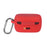 Soft Silicone Cover Shockproof Protective Case with Carabiner for Jabra Elite Active 75t Bluetooth-compatible Earbuds - Red - 5