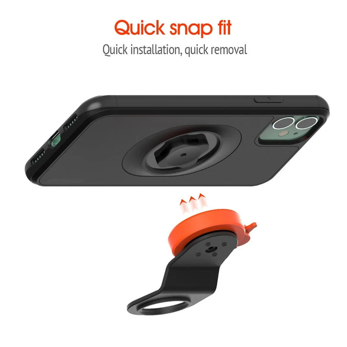 Mountain Bike Bicycle Handlebar Phone Bracket with Shockproof Protective Shell for iPhone 11 6.1 inch - 6